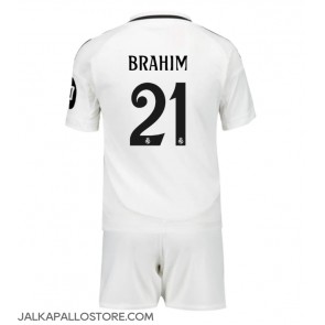 Real Madrid Brahim Diaz #21 Kotipaita Lapsille 2024-25 Lyhythihainen (+ shortsit)